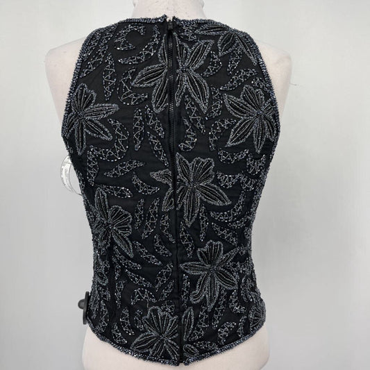 Lawrence Kazar Beaded Slvls Shirt