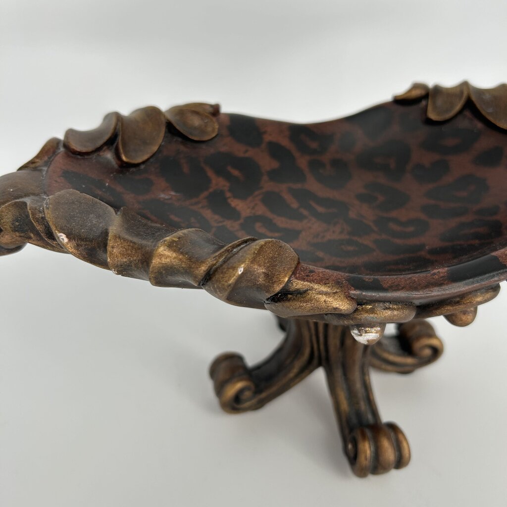 Orante Leopard Print Standing Bowl