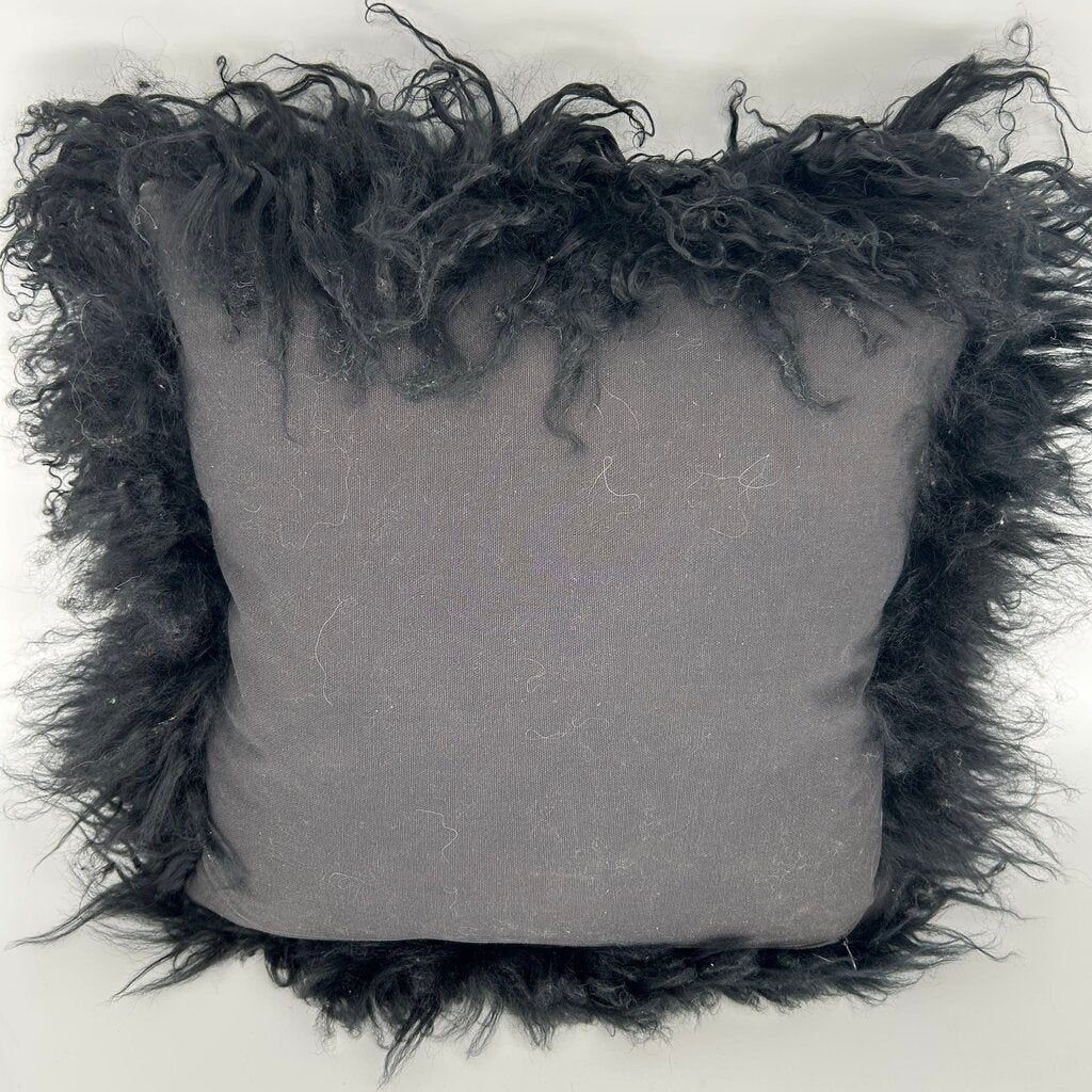 CB2 Mongolian Fur Pillow