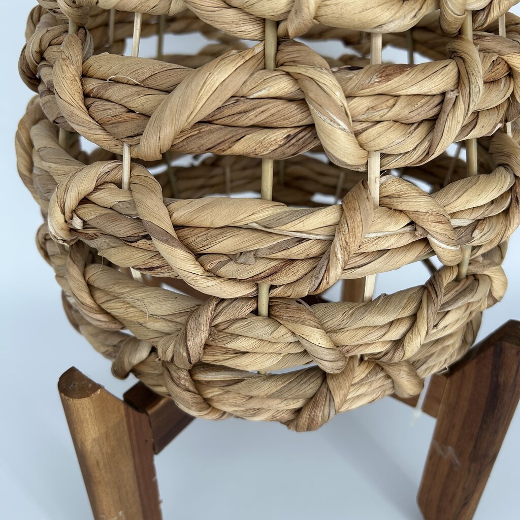 Wicker Planter on Stand