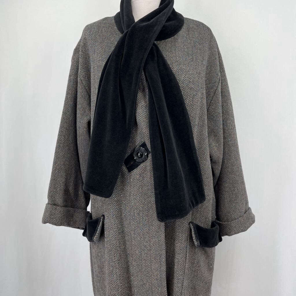 Flax Wool Tweed Over-Coat