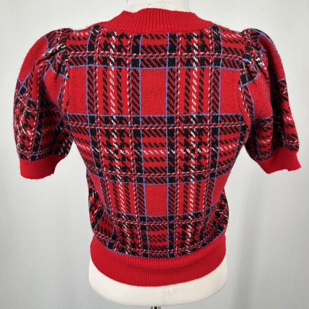 Entro S/s Plaid Sweater
