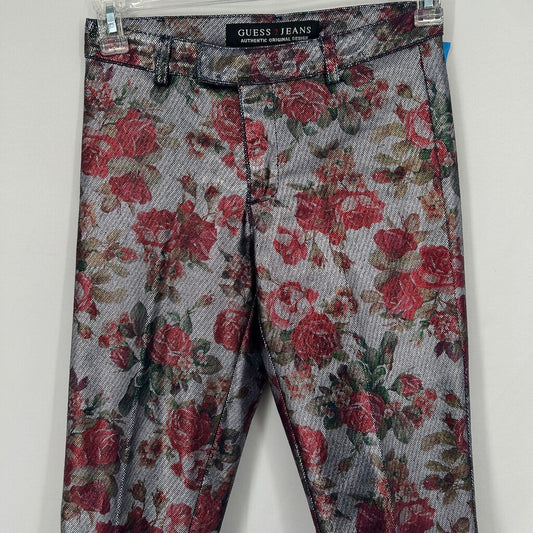 Guess Floral Metallic Jeans