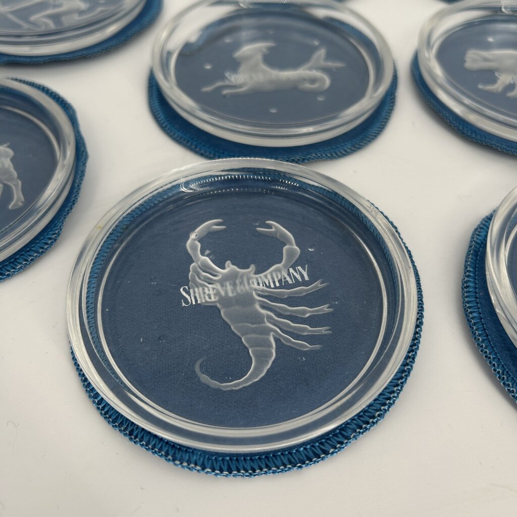Shreve & Co Zodiac Coaster Set AS IS