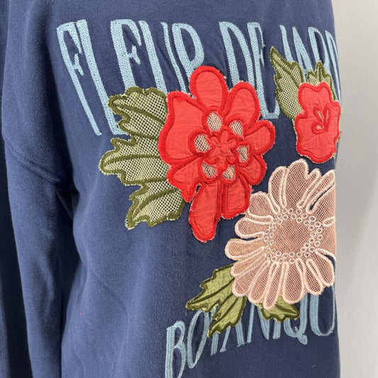 Anthropologie Floral Sweatshirt