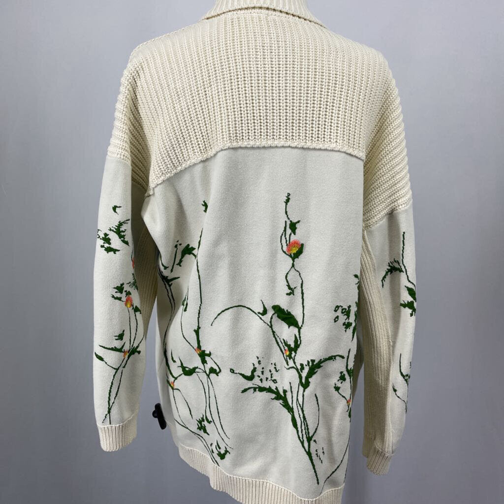 Anthropologie Floral Cardigan