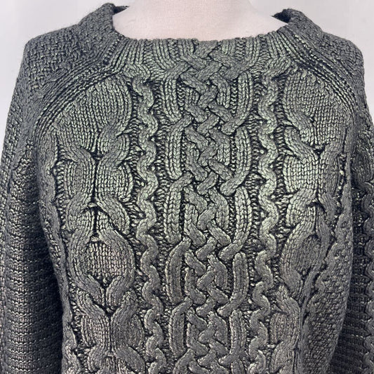Veronica Beard L/s Metallic Sweater