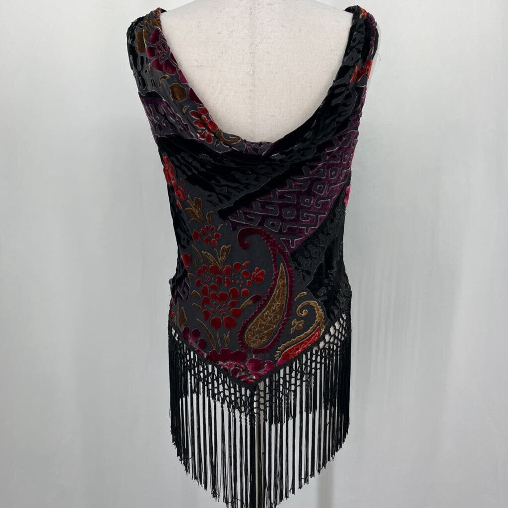 Cachet Velvet Top w/ Fringe
