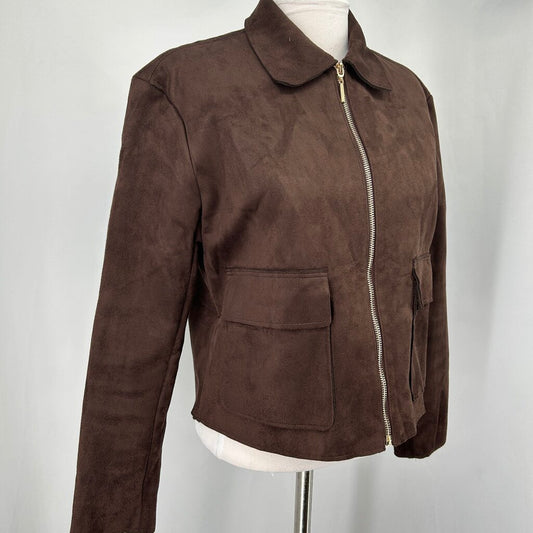 House of Harlow Faux Suede Jacket