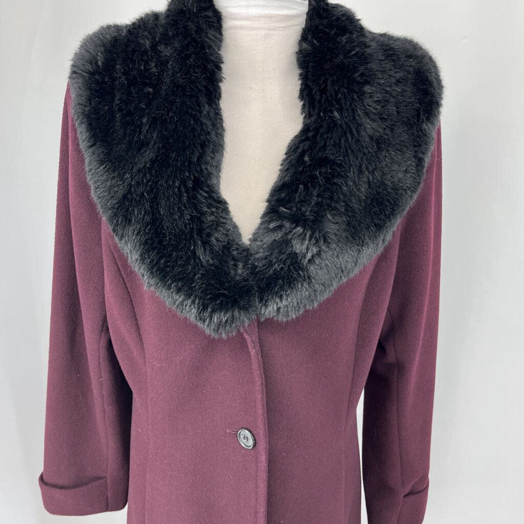 Lauren Coat w Faux Fur Collar