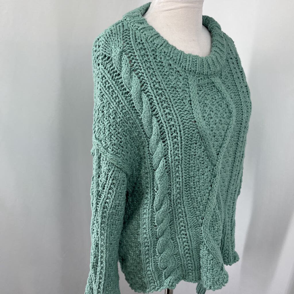 Free People Aqua LS Sweater