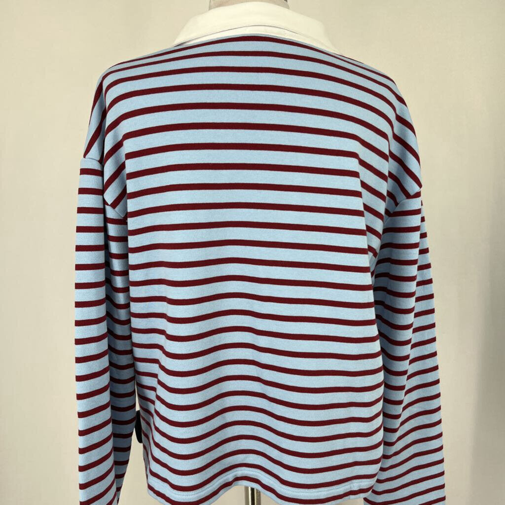 Evereve L/s Striped Polo