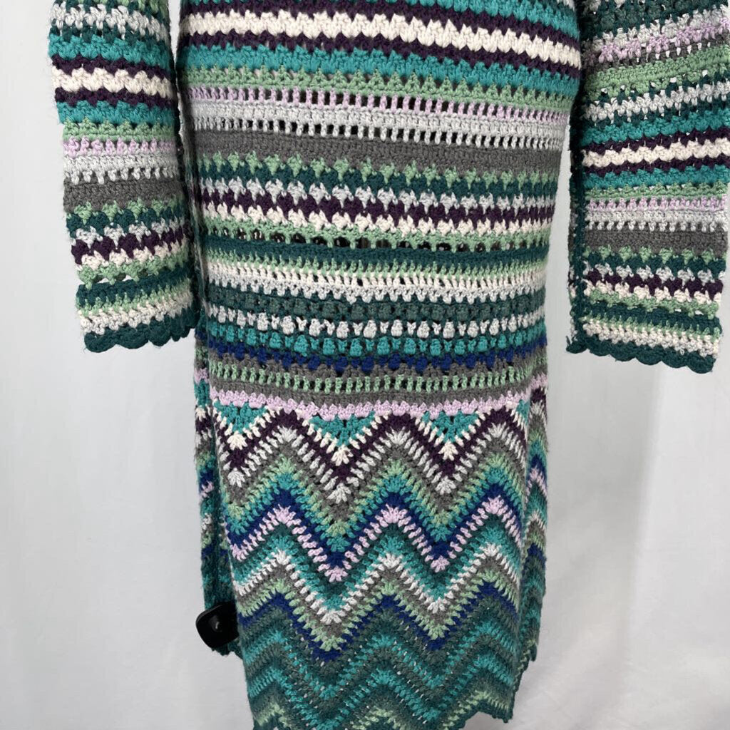 Monsoon Long Crochet Cardigan