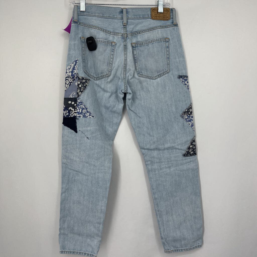 Polo Floral Patched Jeans