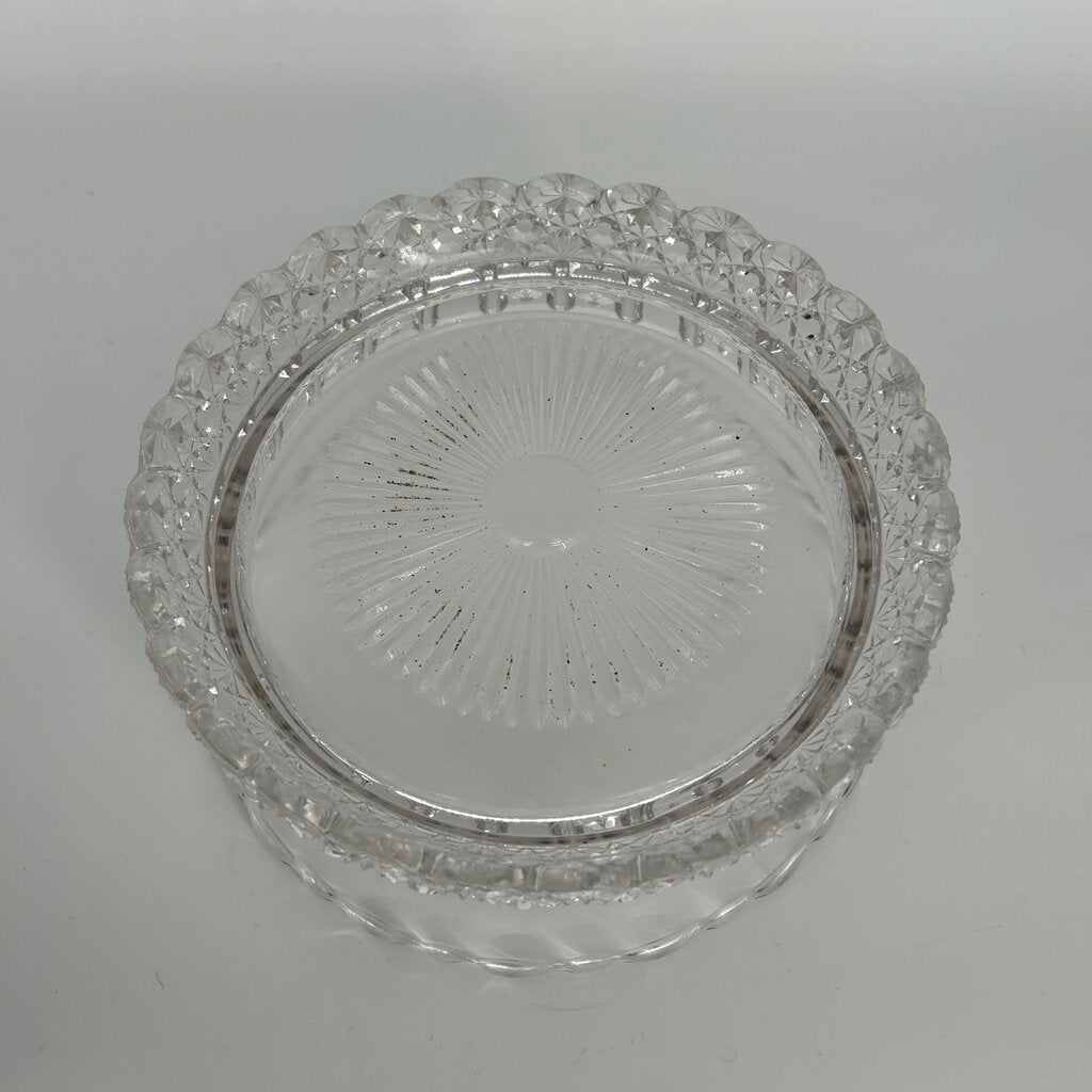 VTG Cut Glass Candy Bowl