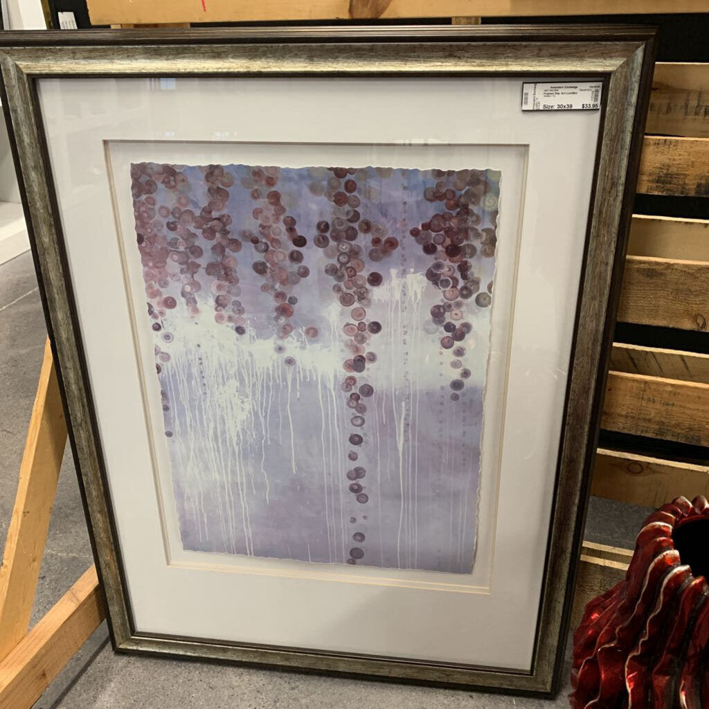 Framed Drip Art