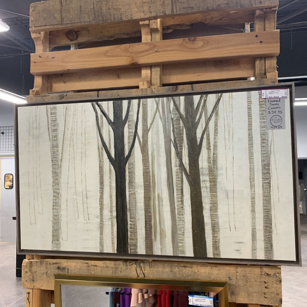 Framed Trees Canvas