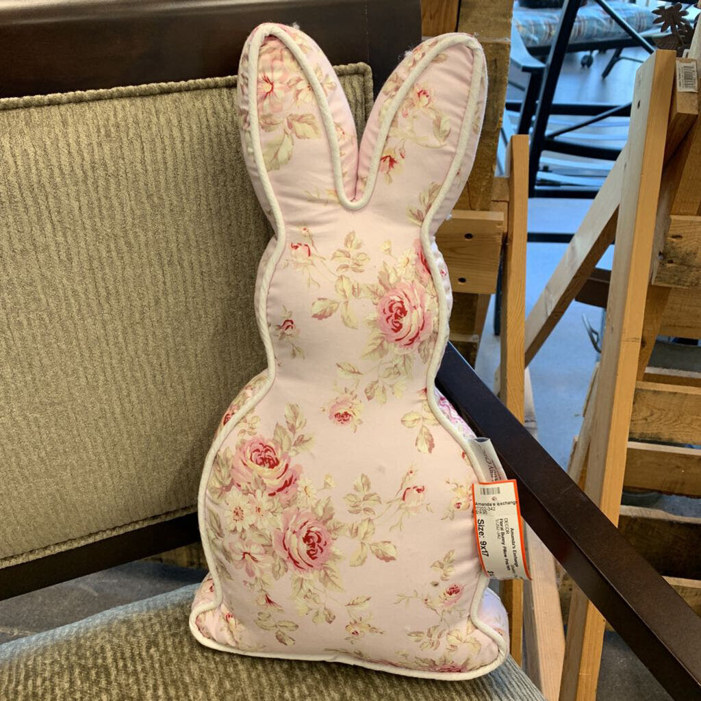 Floral Bunny Pillow