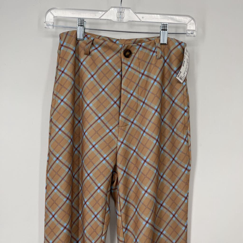 Cider Plaid Flare Pant