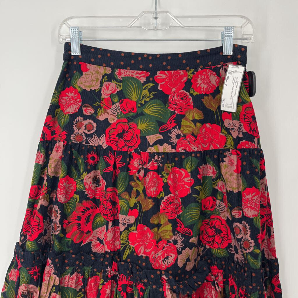 Eva Franco Floral Skirt