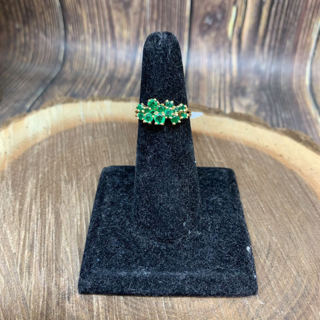 14K YG & Emerald Ring