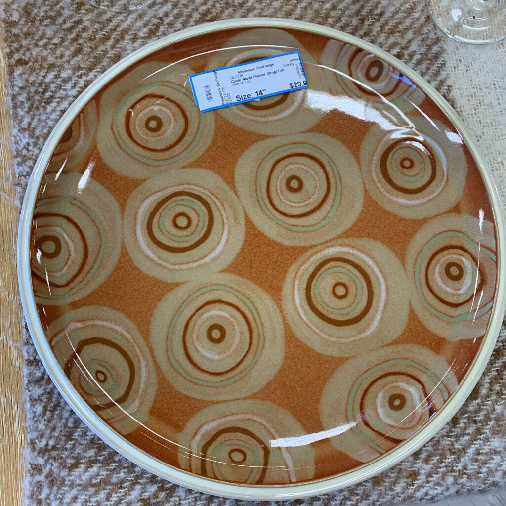 Circle Motif Platter