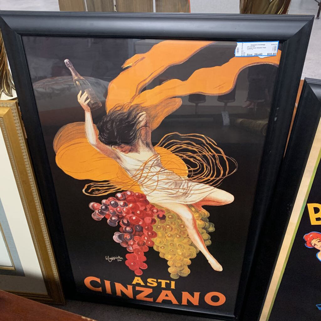 Framed Asti Cinzano Print