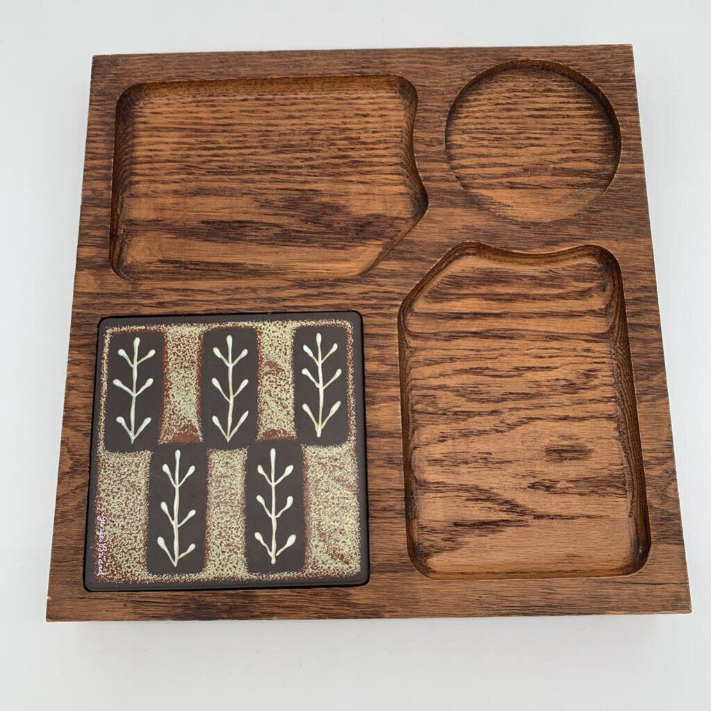 VTG Wooden Cheese Tray