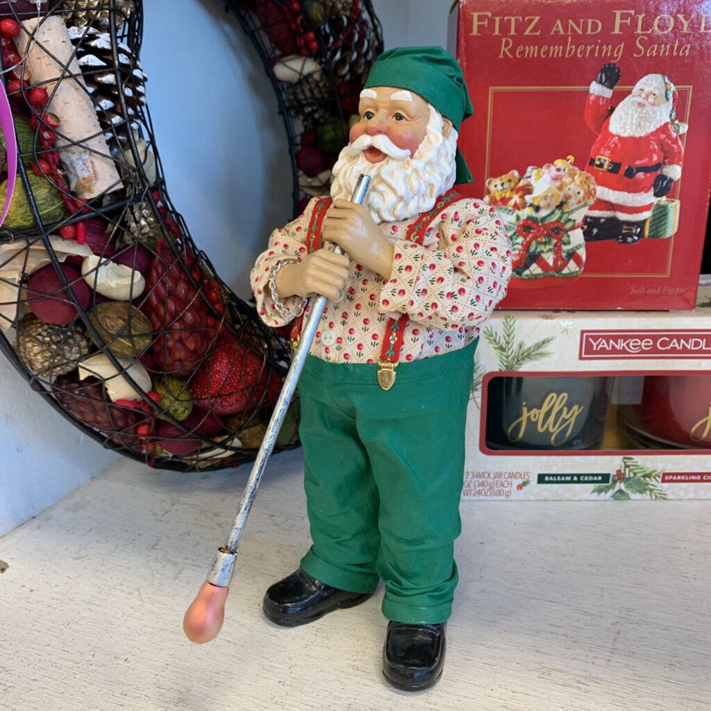 Glass Blowing Santa