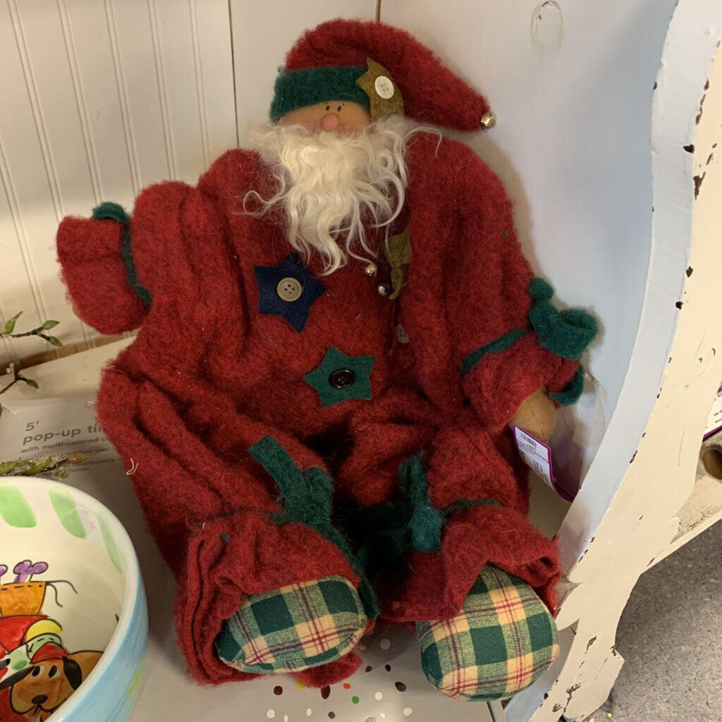 Santa in Oversized Felt Suit