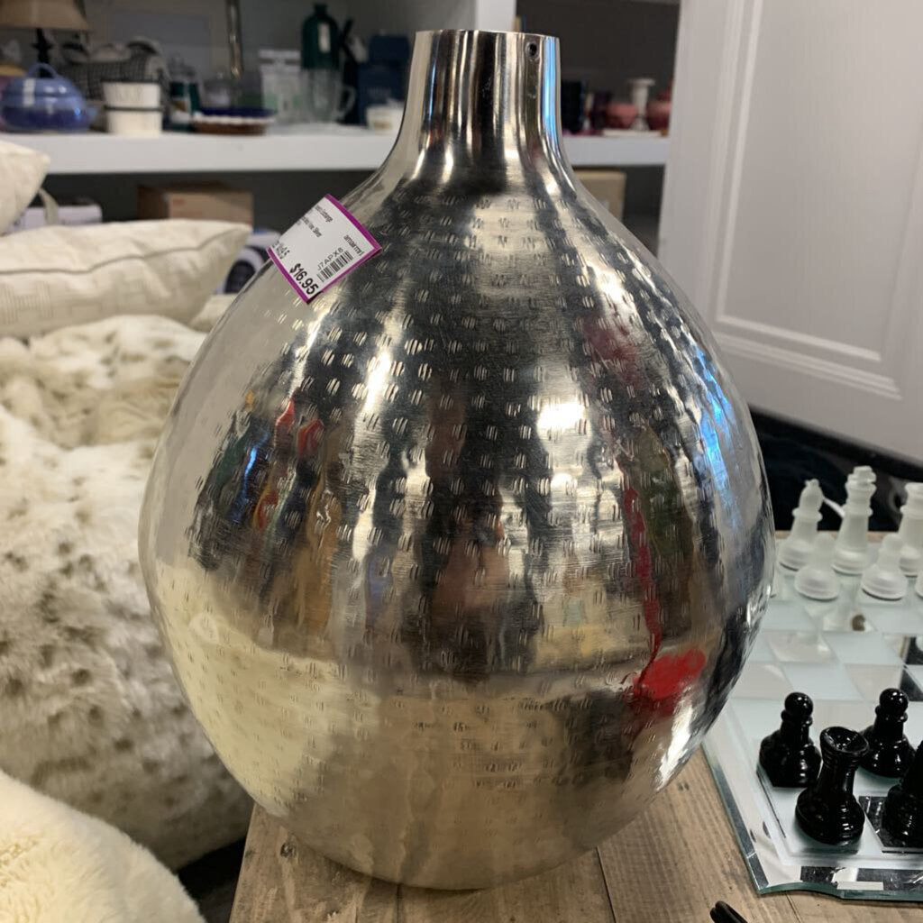 Textured Metal Vase