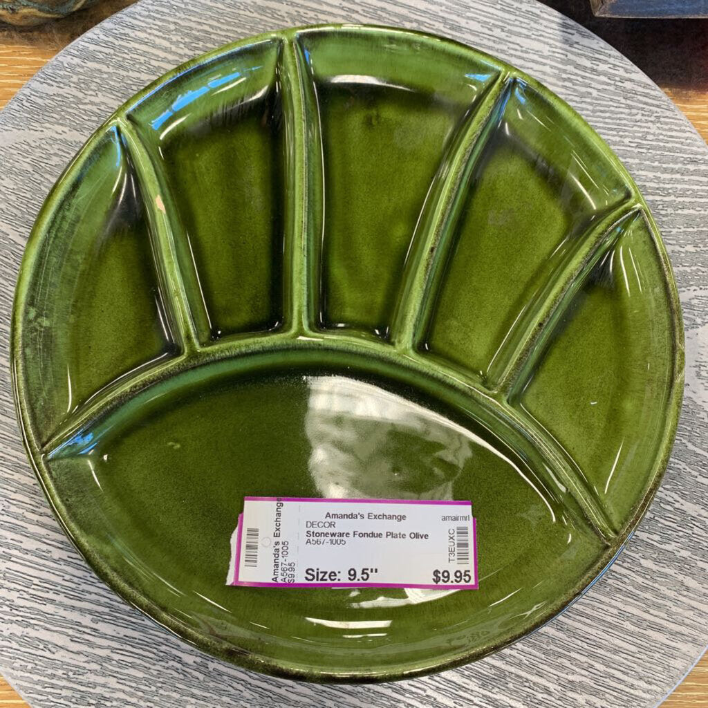 Stoneware Fondue Plate