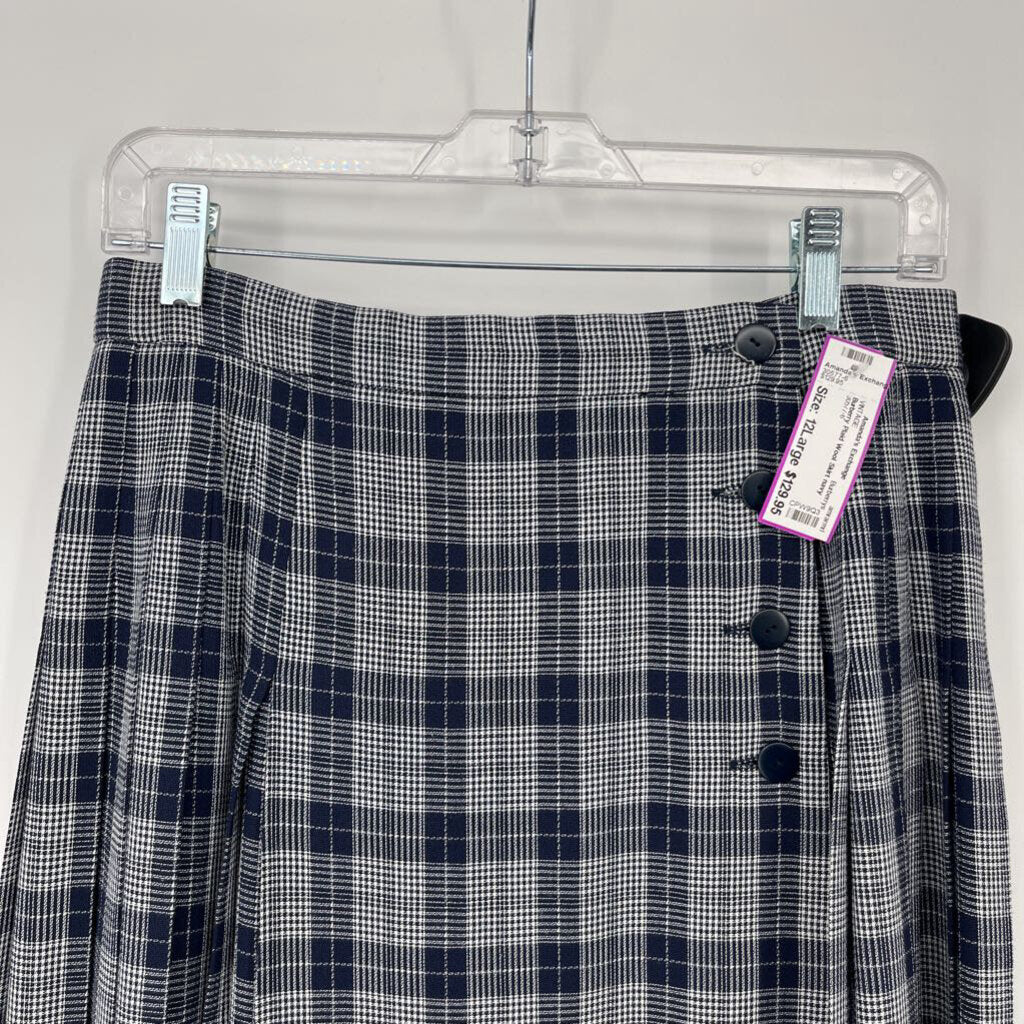 Burberry Plaid Wool Skirt