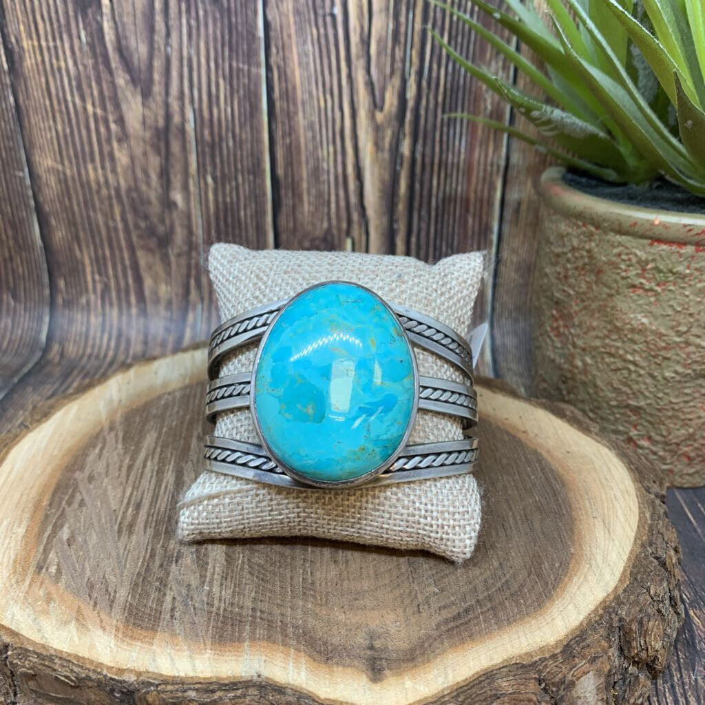 Sterling & Turquoise Statement Bracelet