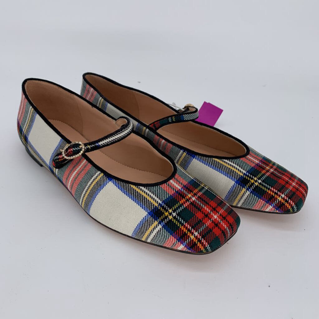 J. Crew Plaid Maryjanes