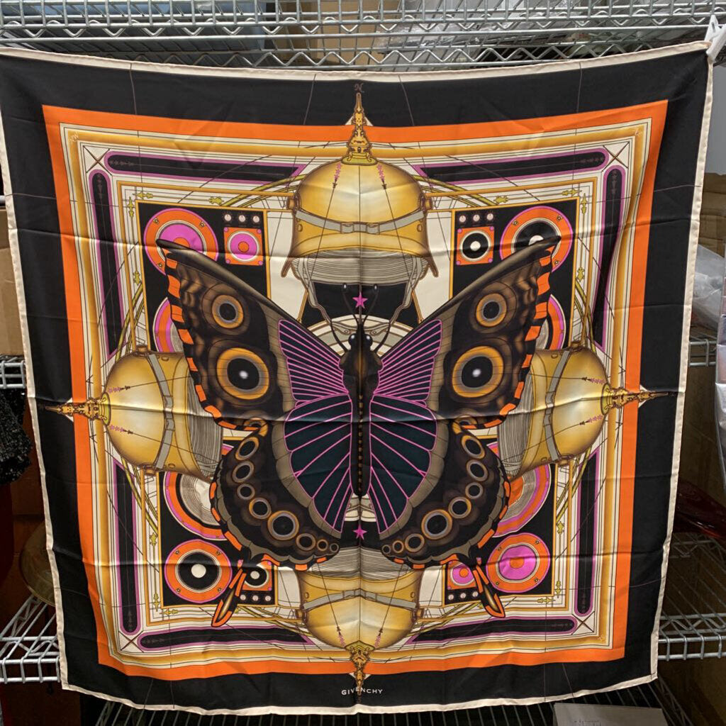 Givenchy Butterfly Silk Scarf