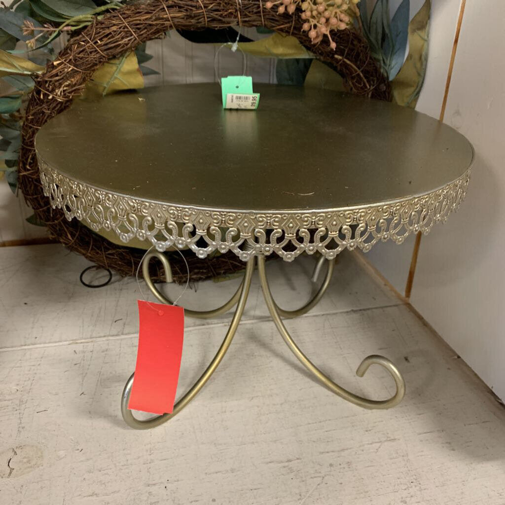 Ornate Metal Cake Stand