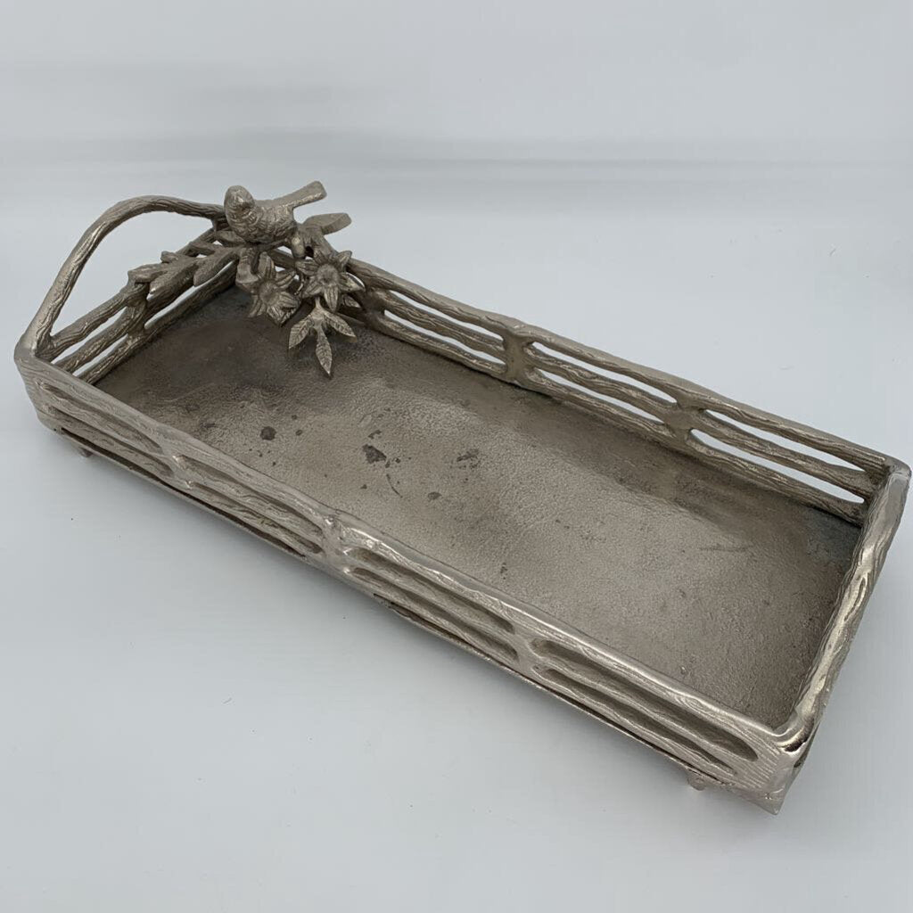 Heavy Metal Tray w/Bird