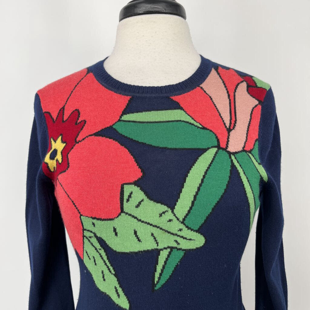 Brooks Brothers L/s Floral Sweater