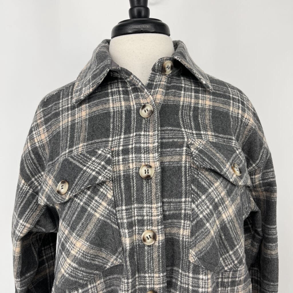 In Loom Plaid Shacket