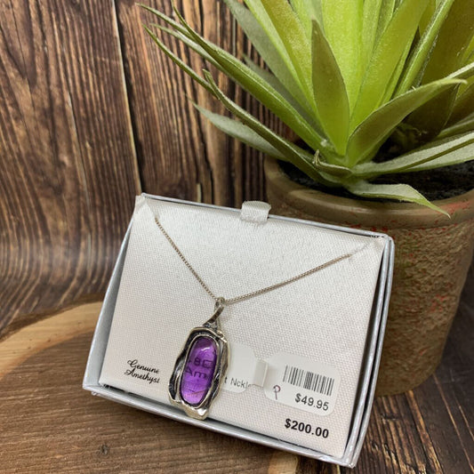 Amethyst Pendant Necklace