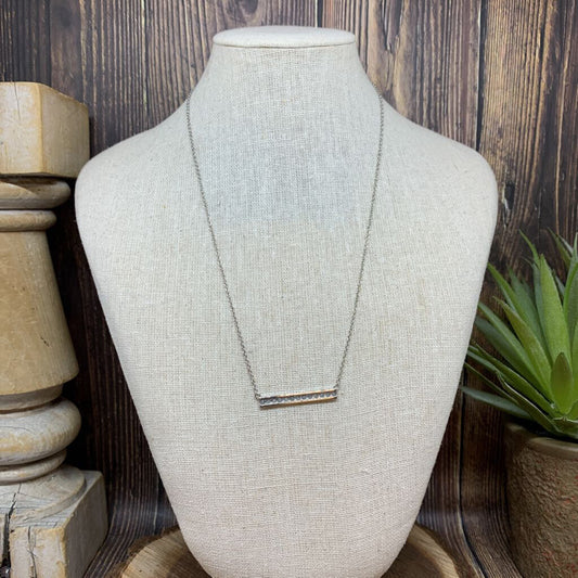 Diamond Bar Necklace