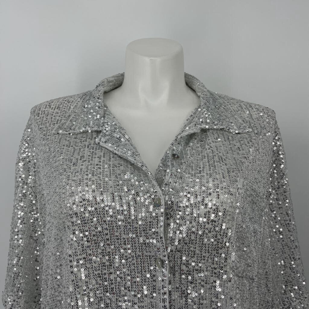 POL S/s Sequined Shirt