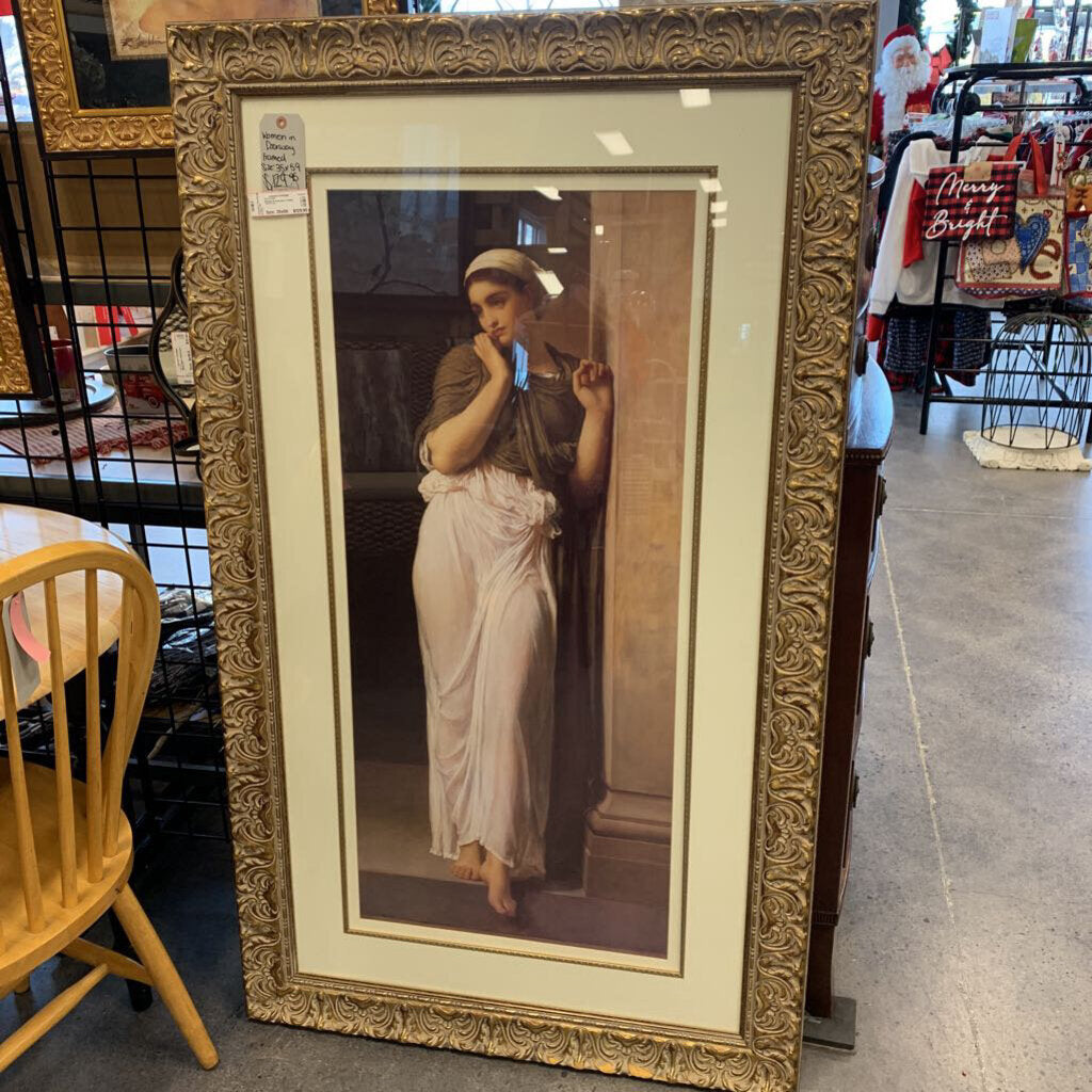 Woman in Doorway Framed