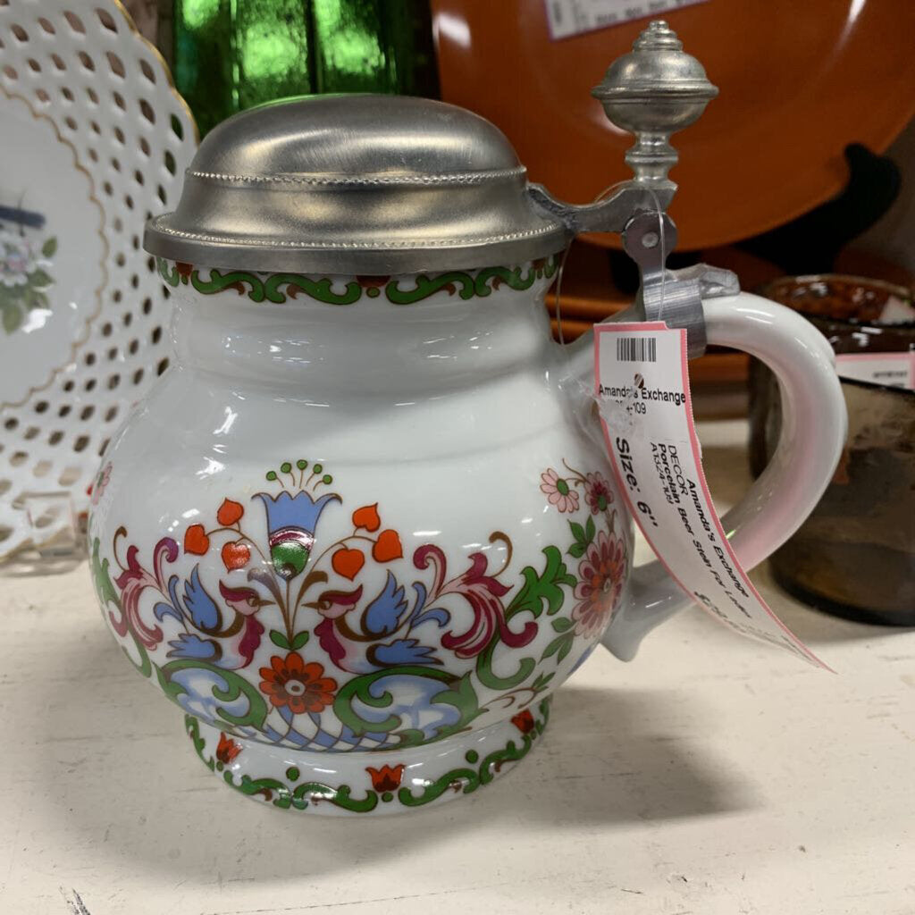 Porcelain Beer Stein For Ladies