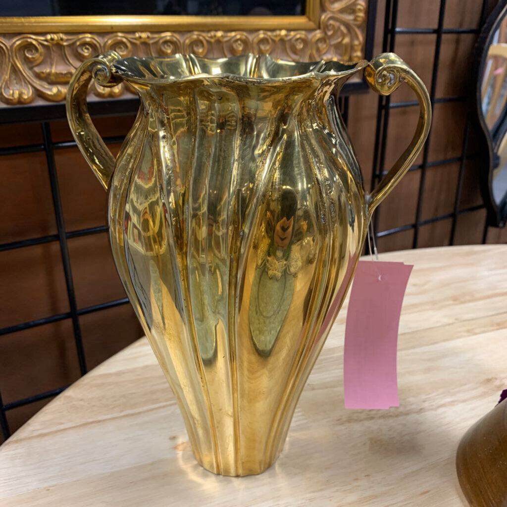 Heavy Brass Vase