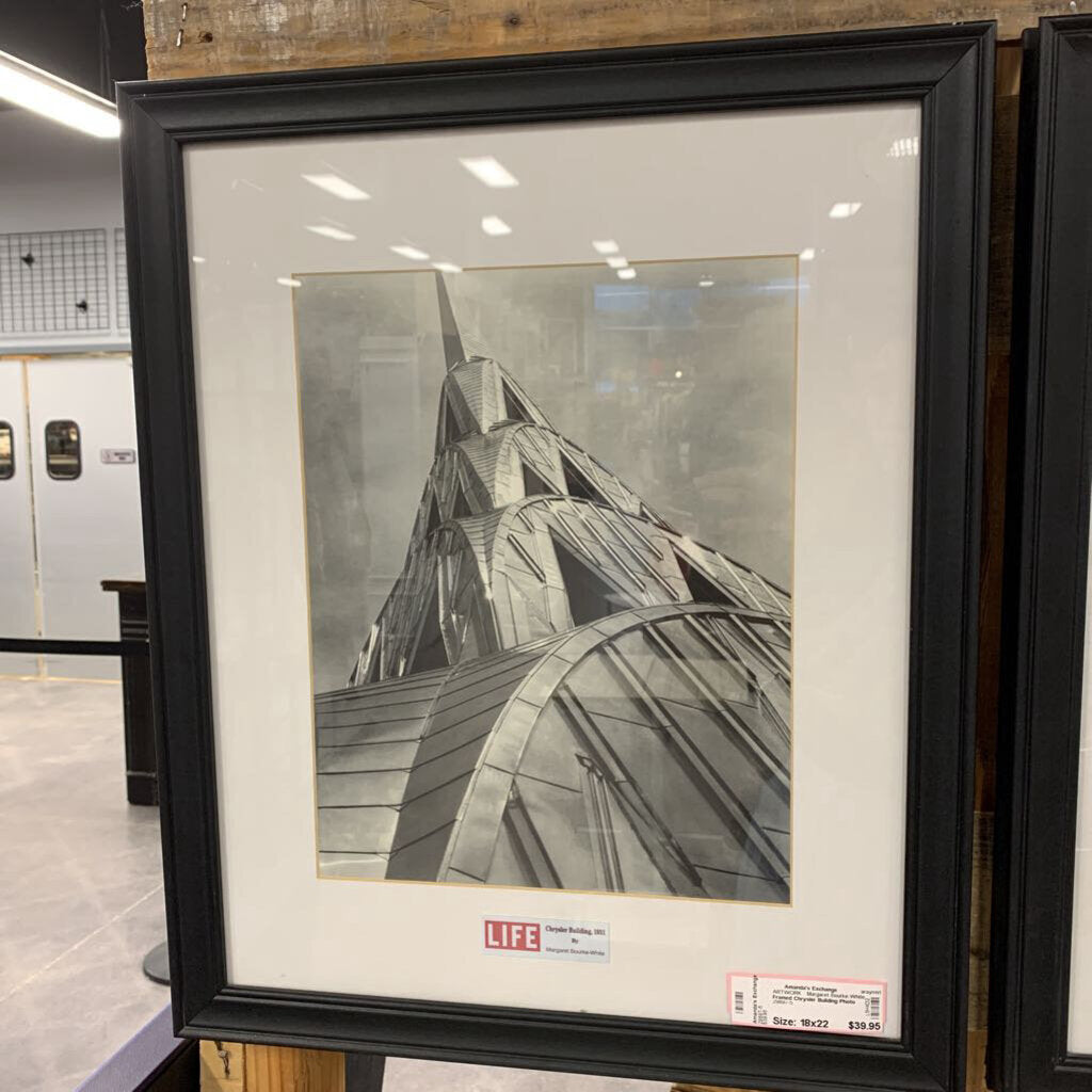 Framed Chrysler Building Photo