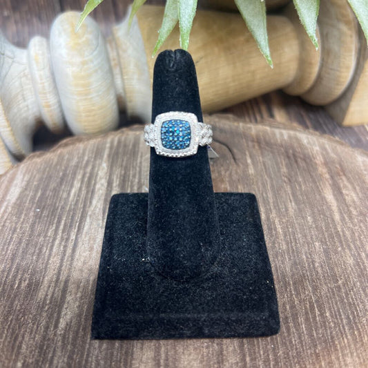 Sterling Diamond Ring