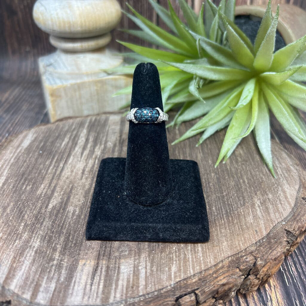 Sterling Diamond Ring