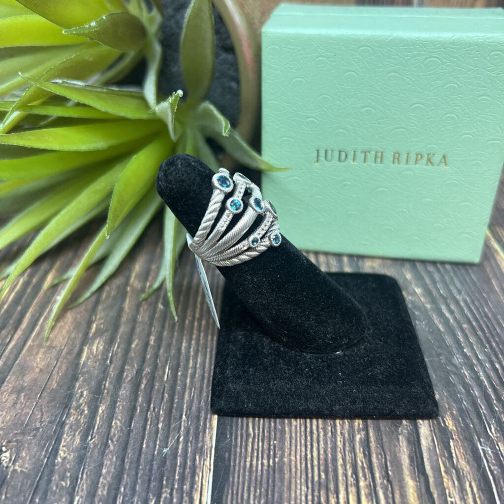 Judith Ripka London Blue Topaz Ring